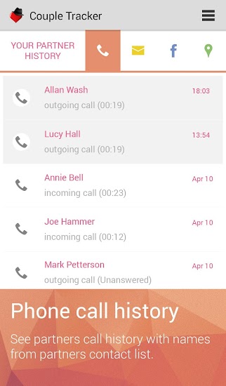 Couple Tracker - Phone monitor - screenshot