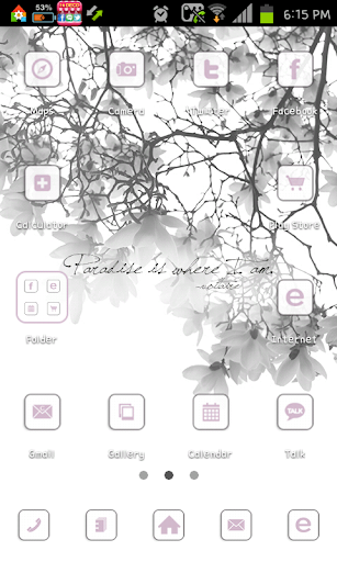 Paradise go launcher theme