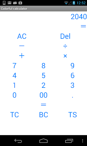 Colorful Calculator