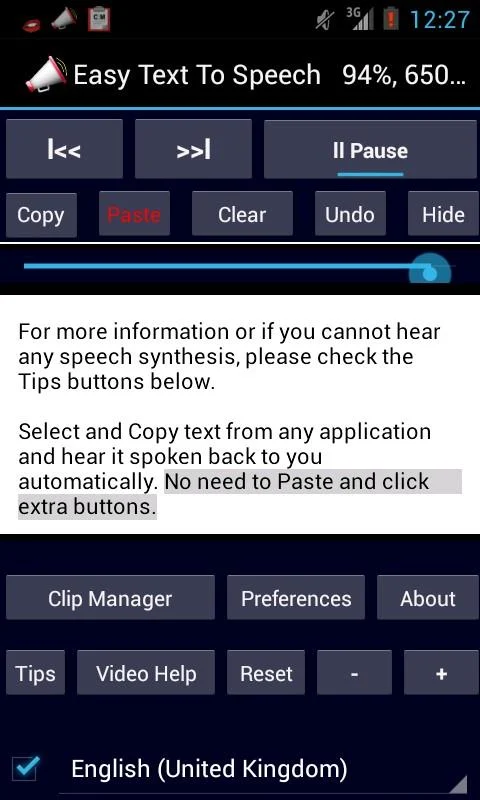    Easy Text To Speech Pro- screenshot  