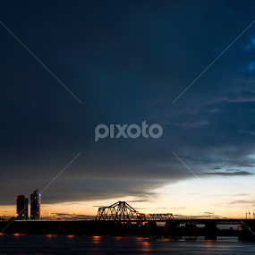 Before night by Dong Bui - City,  Street & Park Skylines