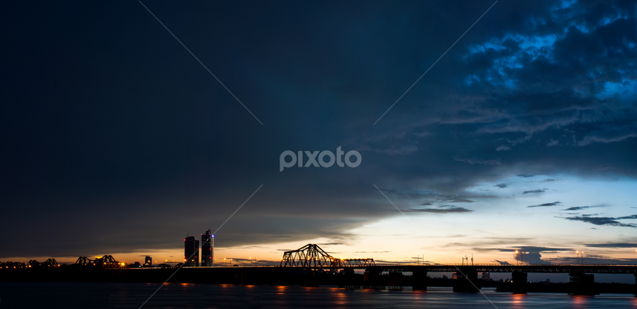 Before night by Dong Bui - City,  Street & Park Skylines