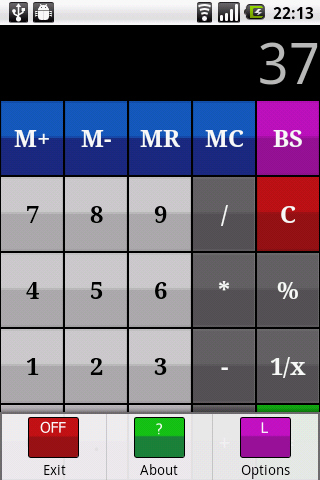 My talking calculator Screen 3
