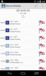 Android application WorldWide Marine Weather screenshot