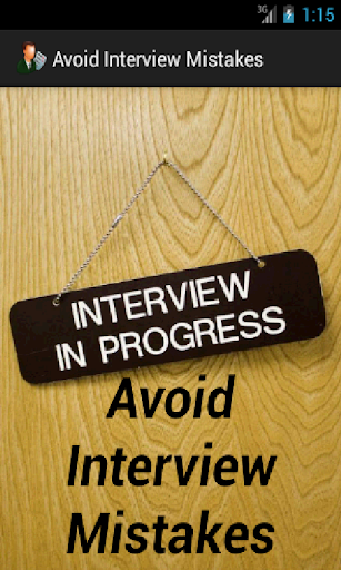 Avoid Interview Mistakes