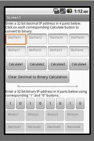 IP Address Converter 1 Screen