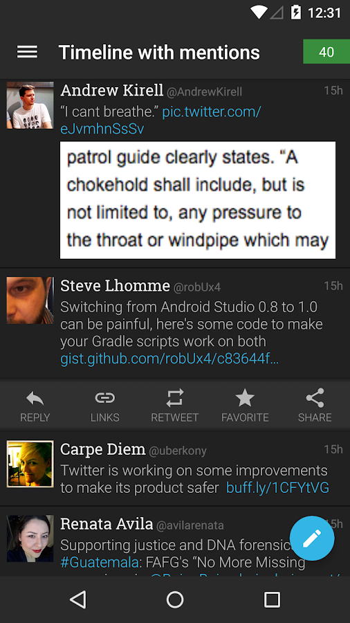 Plume for Twitter - screenshot