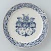 Plate with the alliance arms of Franc Evertsz van Bleiswijk and Anna van Hoogenhouck