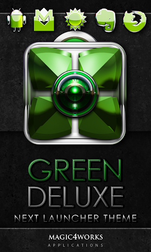 Next Launcher Theme Green D