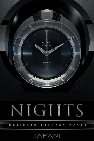 NIGHTS Designer Clock Widget