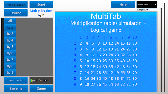 Multiplication tables trainer+ Screenshots 0