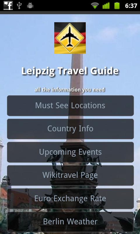 Android application Leipzig Offline Travel Guide screenshort