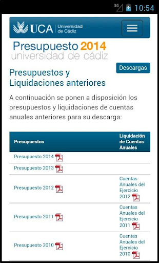 免費下載教育APP|Presupuestos UCA 2014 app開箱文|APP開箱王