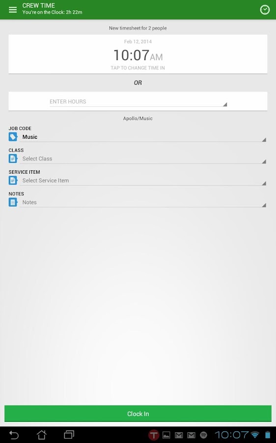 TSheets Time Tracker Android Apps on Google Play