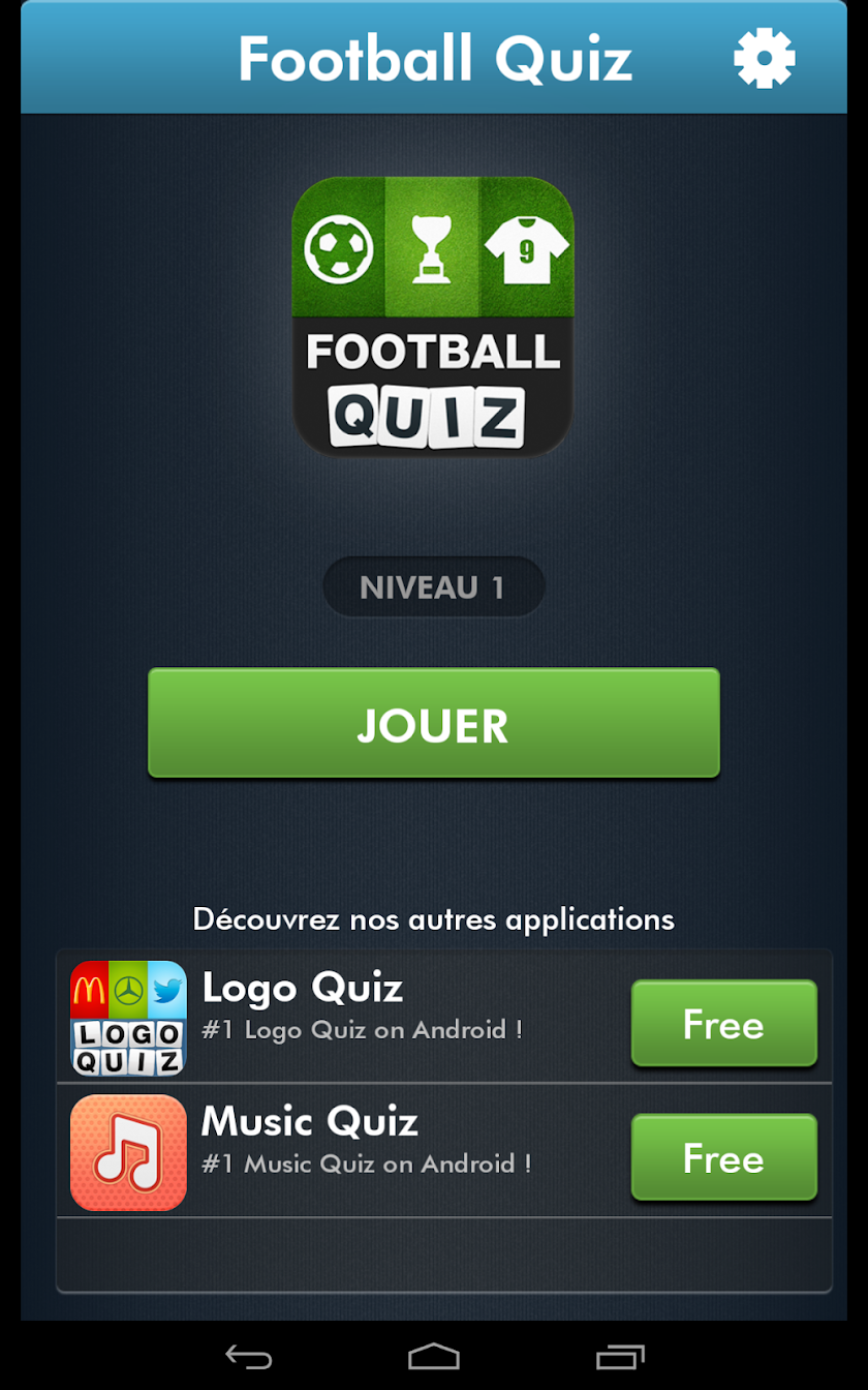 Football Quiz Screen 3