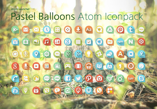 Pastel Balloon Atom Iconpack