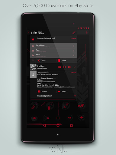 【免費個人化App】reNu Lust Red Theme CM11-APP點子