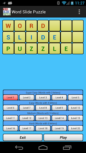 Word Slide Puzzle