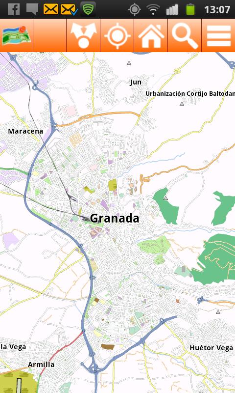 Android application Granada Offline mappa Map screenshort