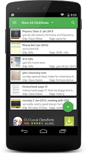 Lastest Click Notes APK for PC