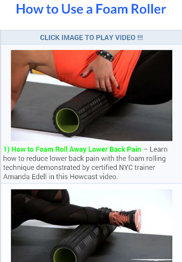 Foam Rolling Exercises