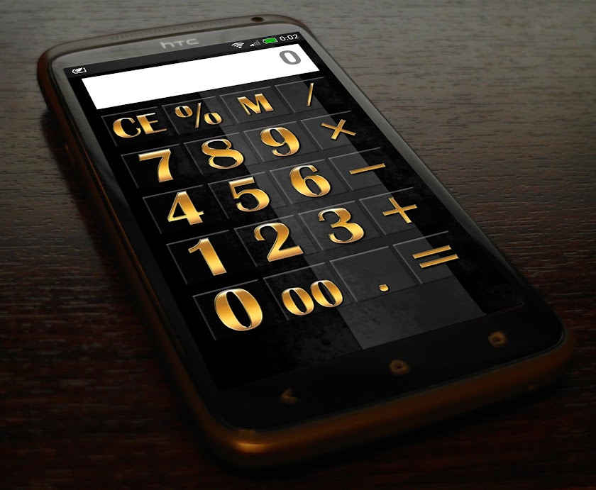 Simple calculator (Gold) Screen 1