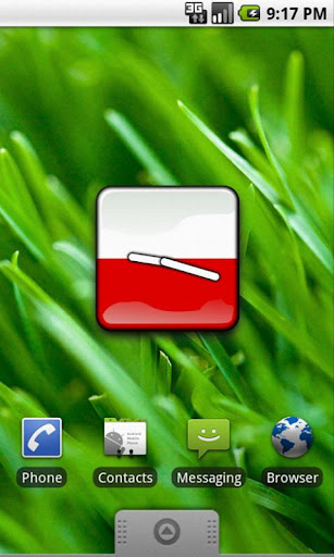 Poland Flag Clock Widget