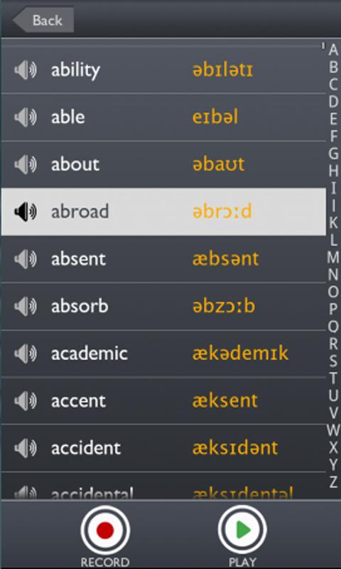 Sounds: The Pronunciation App Screen 3