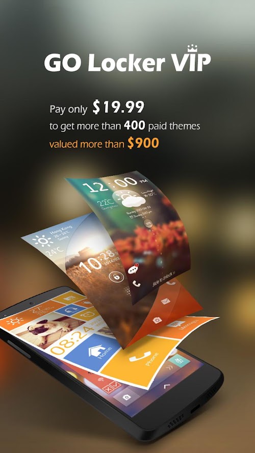 Android application GO Locker VIP screenshort