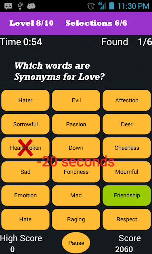 Synonyms Quiz