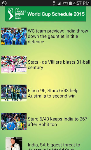 免費下載運動APP|Cricket World Cup 2015 - Live! app開箱文|APP開箱王