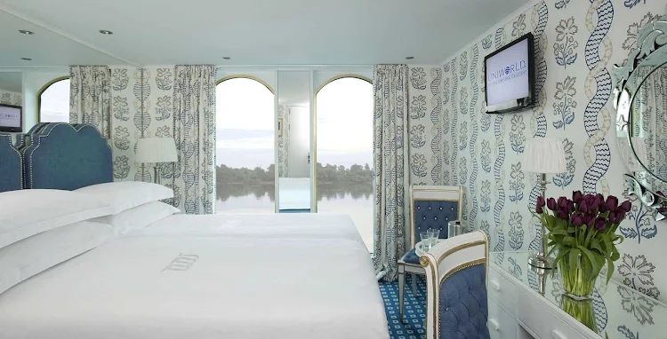 Stay in River Queen's regal stateroom while you discover the enchanting cities and spectacular scenery of Europe.