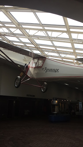 Monocoupe Airplane Display in Quad Cities Airport