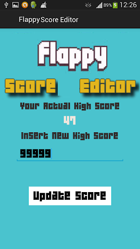 Flappy Score Editor