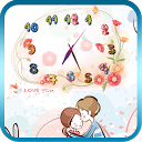 Flower art clock LWP  Free&Pro mobile app icon