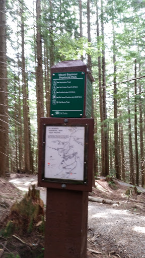 Mt Seymour Upper Mountain Trail Marker