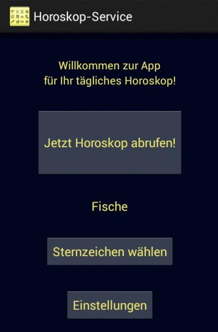 Android application Horoskop-Service screenshort