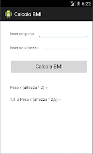 Calcolo new BMI