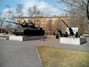 Военная техника на мемориале Победы в ВОВ
