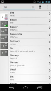 Dictionary Esperanto English - náhled