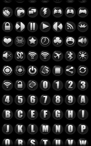 【免費個人化App】3D Black - Icon Pack-APP點子