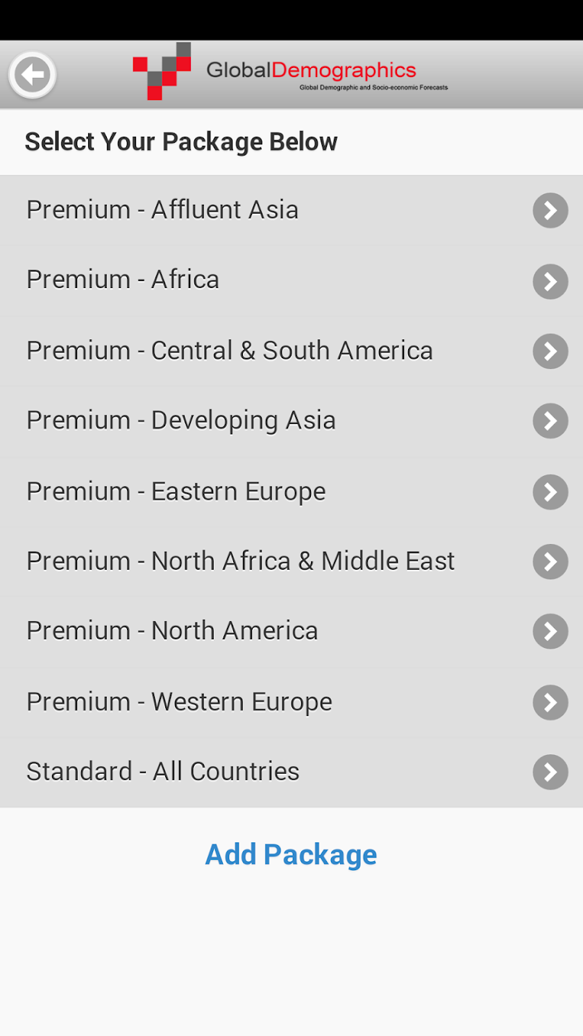 Global Demographics Screen 2