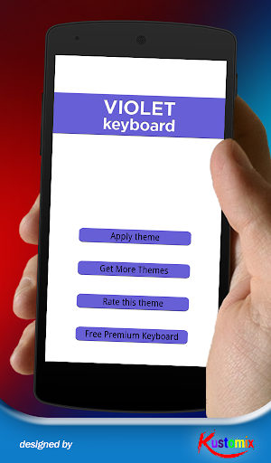 Violet Flat Keyboard