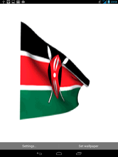 Kenya 3d flag live wallpaper