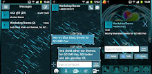 Téma černá modrá GO SMS Pro APK