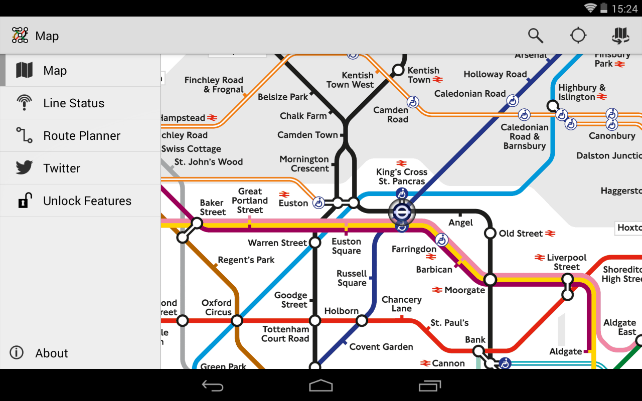 London Underground Map App 