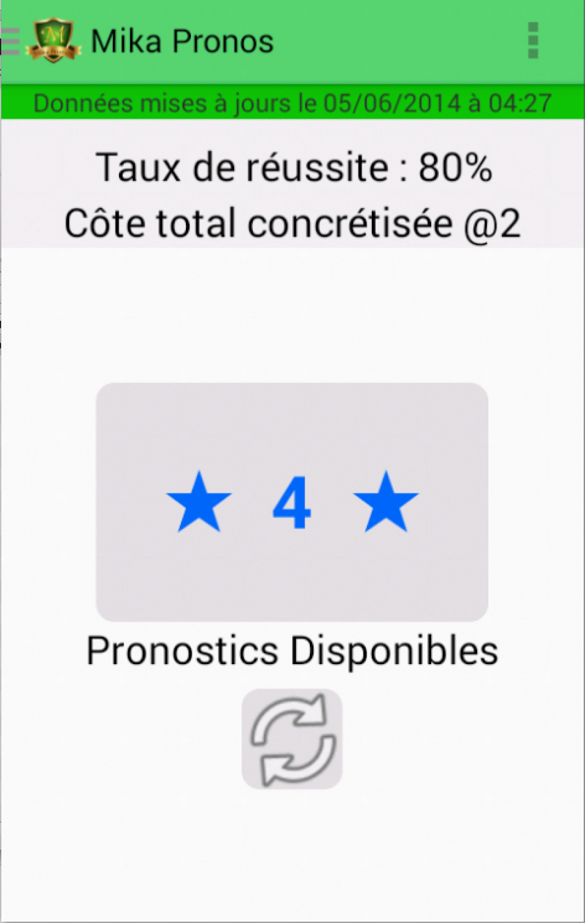 Mika Pronos - Pronostiques Screen 1