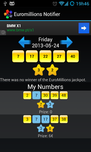 Euromillions Notifier