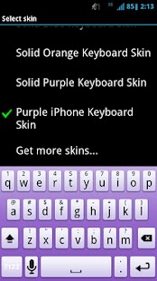 Purple Keyboard Skin Screenshots 0