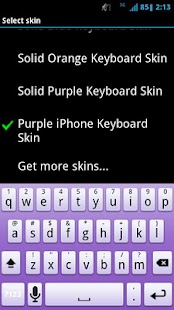 Purple Keyboard Skin Screenshots 0